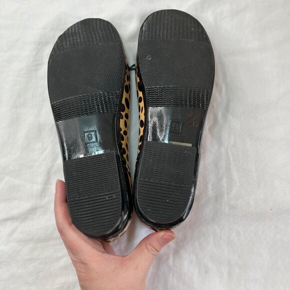 Kate Spade Vintage Leopard Print Slogger Bow Loafers Size 9 - Picture 6 of 8